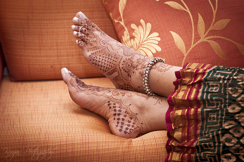 File:A bride body art Hindu culture religion rites rituals sights.jpg