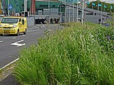 View from the Prins Hendrikkade of the entrance of the IJ-tunnel in Amsterdam with above the NEMO-museum, June 2013; photo, Fons Heijnsbroek