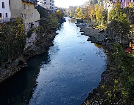 Aareschlucht Brugg bei Niedrigwasser