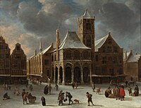 The old city hall of Amsterdam during winter 1639-1665 Museum Boijmans Van Beuningen