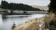 The dam of Afton reservoir.