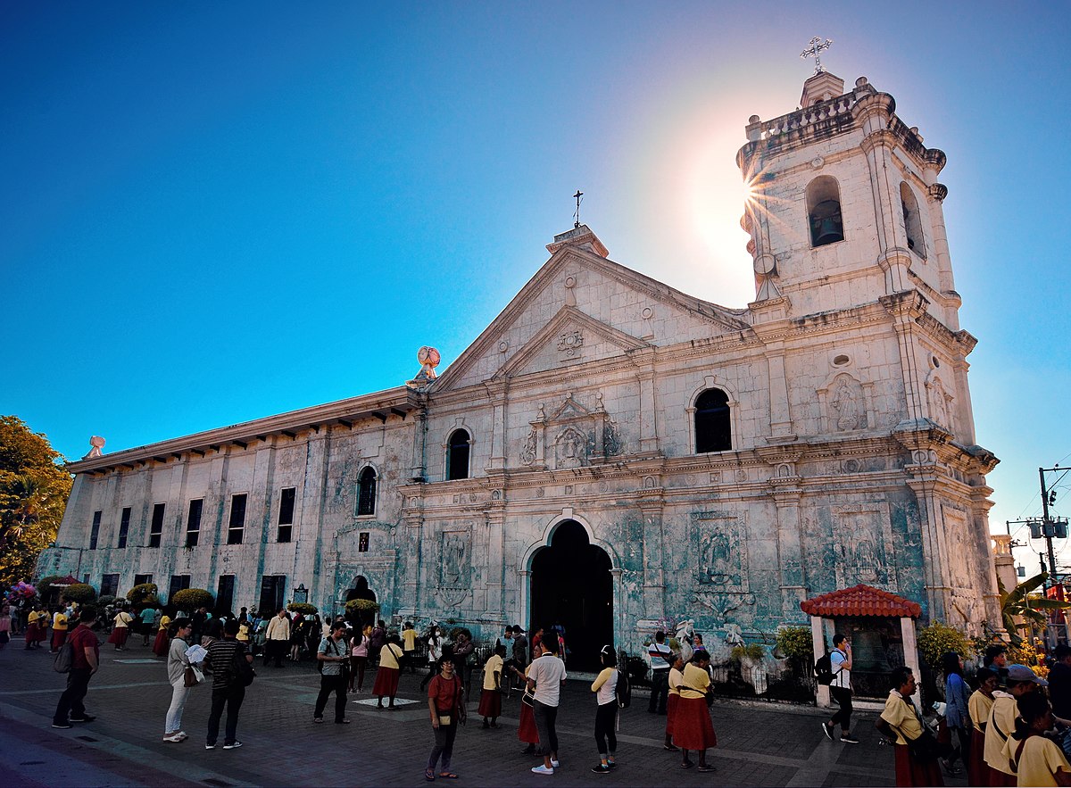 filipino family going to church