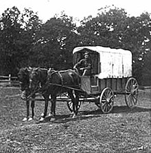 An example of an ambulance wagon from 1861.