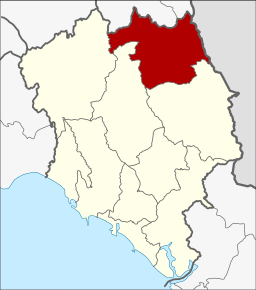 Amplasarea districtului în provincia Chanthaburi