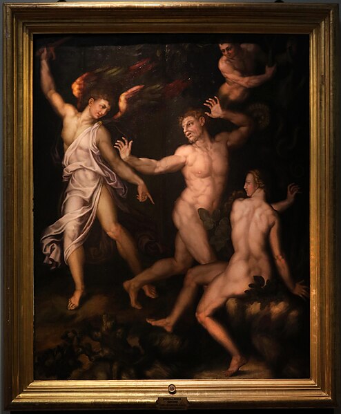 File:Andrea del minga su dis. di baccio bandinelli, cacciata dal paradiso terrestre, 1555-1560 ca. (palatina) 01.jpg