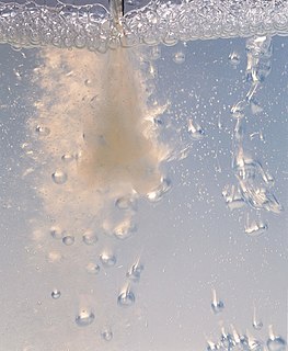 <span class="mw-page-title-main">Defoamer</span> Chemical additive that reduces and hinders the formation of foam in liquids