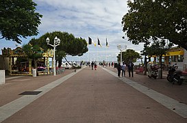 Arcachon flag at the Jetée Thiers