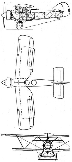 planbillede af flyet