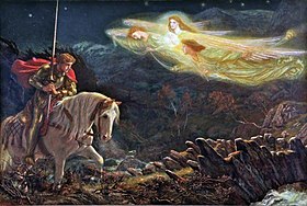 Slika Galahada u potrazi za Svetim Gralom
