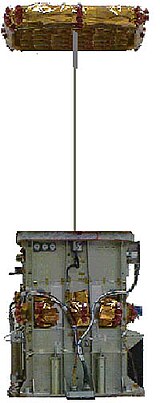 Advanced Tether Experiment (ATEx) with partially deployed upper end-body