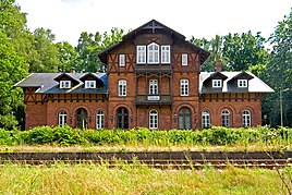 The Göhrde train station in Breese am Seißelberge