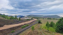 Deponielandschaft und Industrieentwicklungsfläche westlich von Harlingerode, 2022 (Bahnhof Oker Ost)