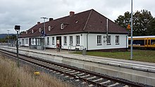 Bahnhofsgebäude Ottbergen mit Dorfentwicklungsmuseum