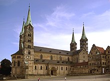Panorama vidaĵo de la katedralo de Bamberg [+]