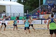 Deutsch: Beachhandball Europameisterschaften 2019 (Beach handball Euro); Tag 6: 7. Juli 2019 – Männerfinale, Dänemark-Norwegen 2:0 (25:18, 19:16) English: Beach handball Euro; Day 6: 7 July 2019 – Men's Final – Denmark-Norway 2:0 (25:18, 19:16)