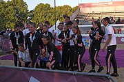 Deutsch: Beachhandball bei den Olympischen Jugendspielen 2018 in Buenos Aires; Tag 7, 13. Oktober 2018; Medaillenzeremonien English: Beach handball at the 2018 Summer Youth Olympics in Buenos Aires at 13 October 2018 – Medal Ceremonies Español: Handball de playa en los Juegos Olimpicos de la Juventud Buenos Aires 2018 en 13 de octubre de 2018 – Medalla Ceremonia