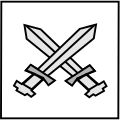 File:Crossed Swords - straight with cross guard.svg - Wikimedia Commons