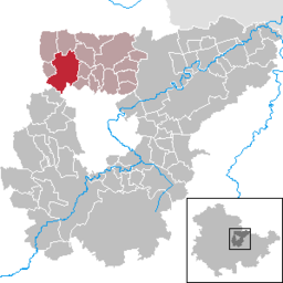 Tidigare läge för kommunen Berlstedt i Landkreis Weimarer Land
