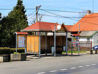 Čeština: Zastávka na návsi v Bezděkově English: Bus stop in Bezděkov village, Czech Republic.
