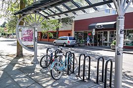 Bike Parking Oasis in Hollywood