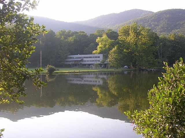 Main Building of the former Black Mountain College, on the current grounds of Camp Rockmont