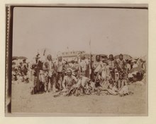 Blackfoot Confederacy warriors in Macleod in 1907