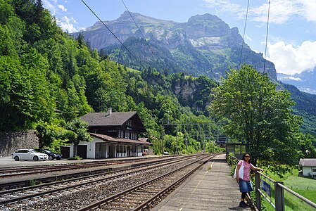 Blausee-Mitholz railway station, Bernese Alps