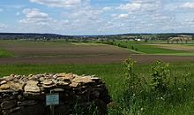 Blick auf Weiltingen vom Römerpark aus