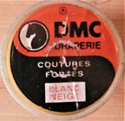 étiquette de bobine de fil DMC années 1960