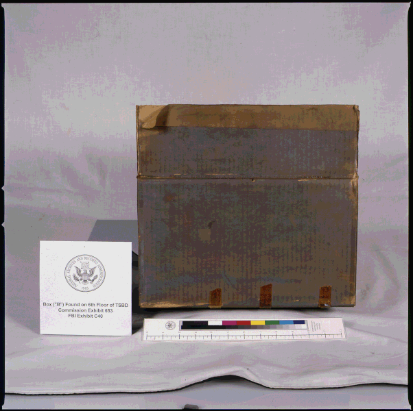 File:Box ("Box B") Found on the Sixth Floor of the Texas School Book Depository Following the Assassination of President John F. Kennedy - NARA - 305162 (page 2).gif