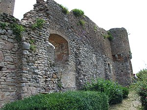 Mauerreste des Saalbaus aus dem 11. Jahrhundert