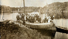 View of a wedding boat at Holsnoy BygdeskoyteLandvik17 01.jpg