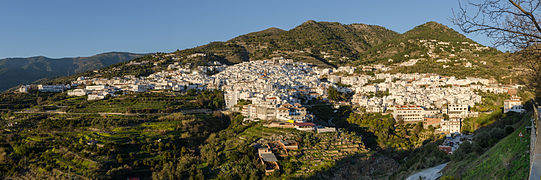 Cómpeta Complete Panorama View Golden Hour 02 2014