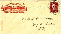 1862 Washington, D.C. cover with 3c Washington 1861 Issue to Enfield Center, N.H. Red Patriotic Eleventh New Hampshire Regiment. CAS mourning.jpg