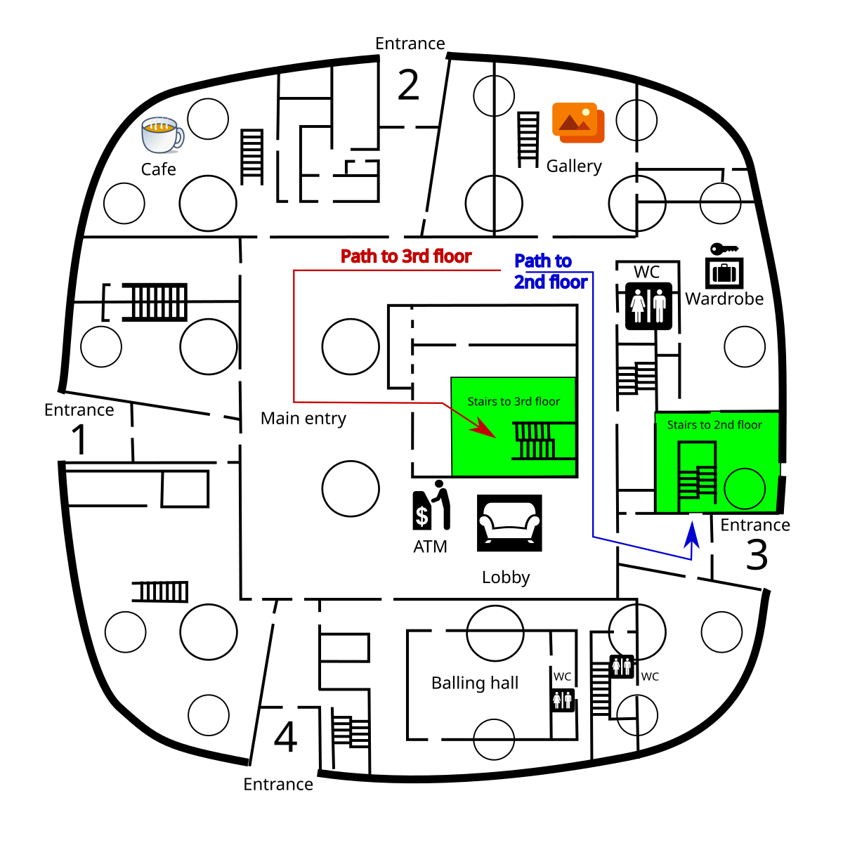 Floor map