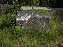 Bloc de marbre vert de la carrière de Pietralavezzara.