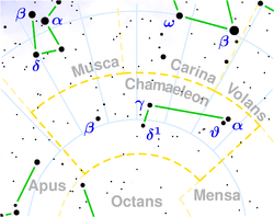 Mapa súhvezdia Chameleón