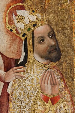 Podobizna Karla IV. na Votivním obrazu Jana Očka z Vlašimi