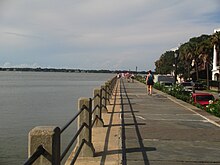 The downtown Charleston waterfront on the Battery Charleston, SC, waterfront IMG 4553.JPG