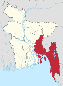 Divisione di Chittagong – Localizzazione