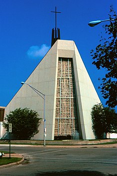 Saint Celestine Catholic Parish in Elmwood Park Chicago vicinity, Elmwood Park, Saint Celestine Catholic Parish - summer 1981 (kosciol parafialny p.w. sw. Celestyna).jpg
