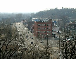 The Chippewa Shoe Manufacturing Company, now in the National Register of Historic Places. Chippewa Falls 2006 A.jpg