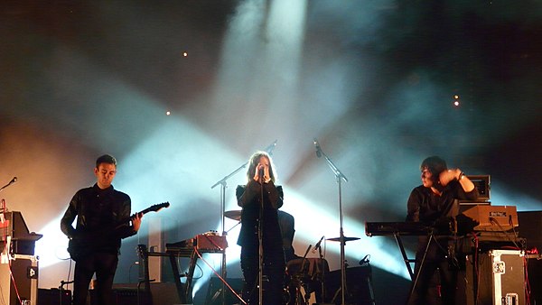 Chromatics performing at La Route du Rock festival in 2012