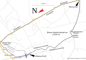 Circuit de la Sarthe radan kartta-en.svg