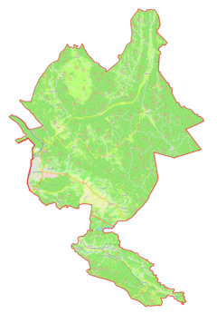 Mapa lokalizacyjna gminy miejskiej Nova Gorica