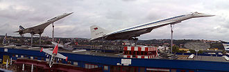 De Concorde en de Tu-144 in het Sinsheim-museum