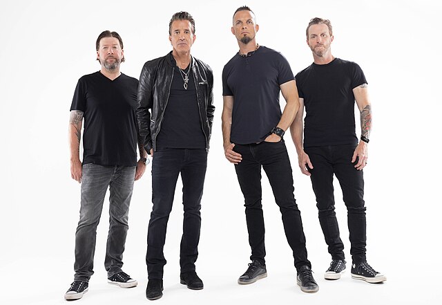 Creed in 2023. From left to right: Scott Phillips, Scott Stapp, Mark Tremonti and Brian Marshall.
