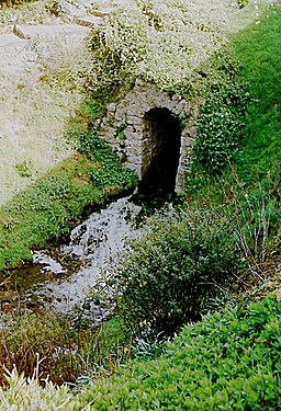 Culvert at Leeds Castle, England.