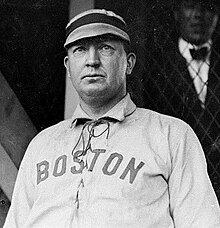 Cy Young holds the major-league record for innings pitched with 7,356 during his career. Cy Young (1903).jpg