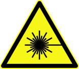 European laser warning symbol